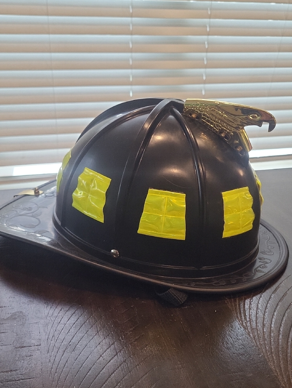 Vintage Plastic Role Play Fireman Firefighter Rescue Helmet With Straps